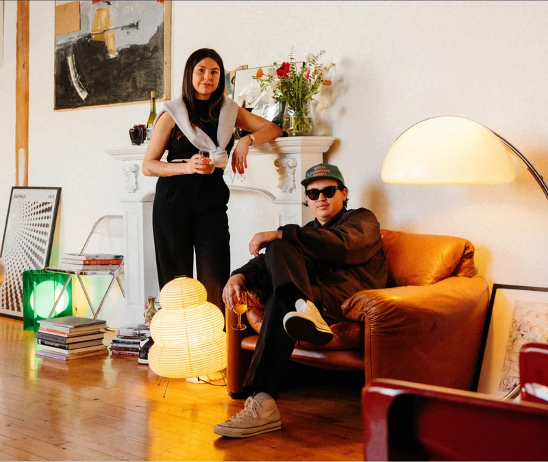 Pictured: Jereme and Shelby Mendez in their Oakland, CA loft