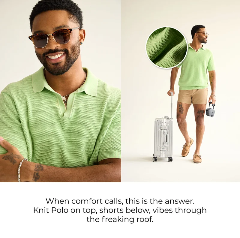Knit Polo: The Pistachio Glow