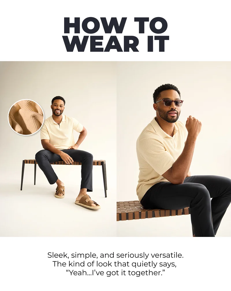 Knit Polo: The Mellow Stone