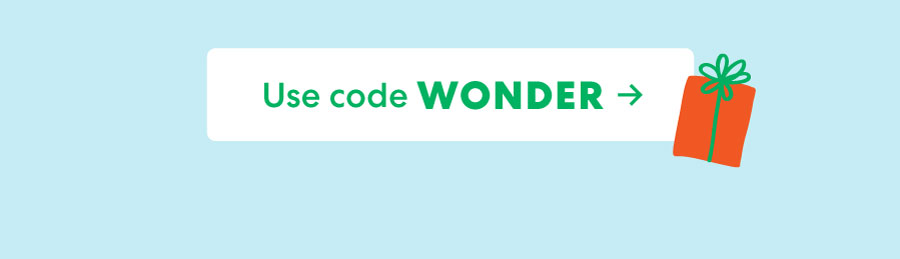 Use code WONDER