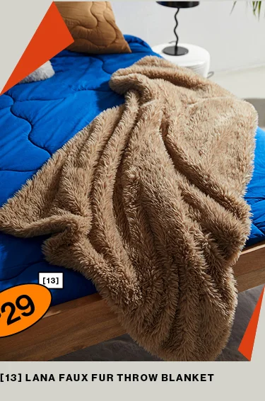 Lana Faux Fur Throw Blanket