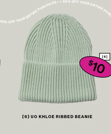 UO Khloe Ribbed Beanie