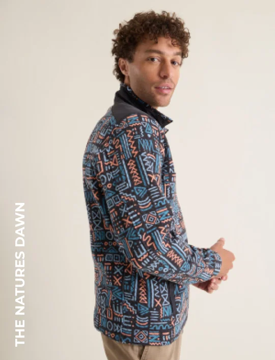 Quilted Quarter-Zip: The Natures Dawn