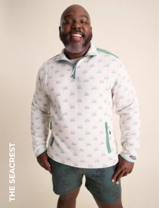 Quilted Quarter-Zip: The Seascrest