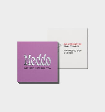 Silver Foil Business Cards
