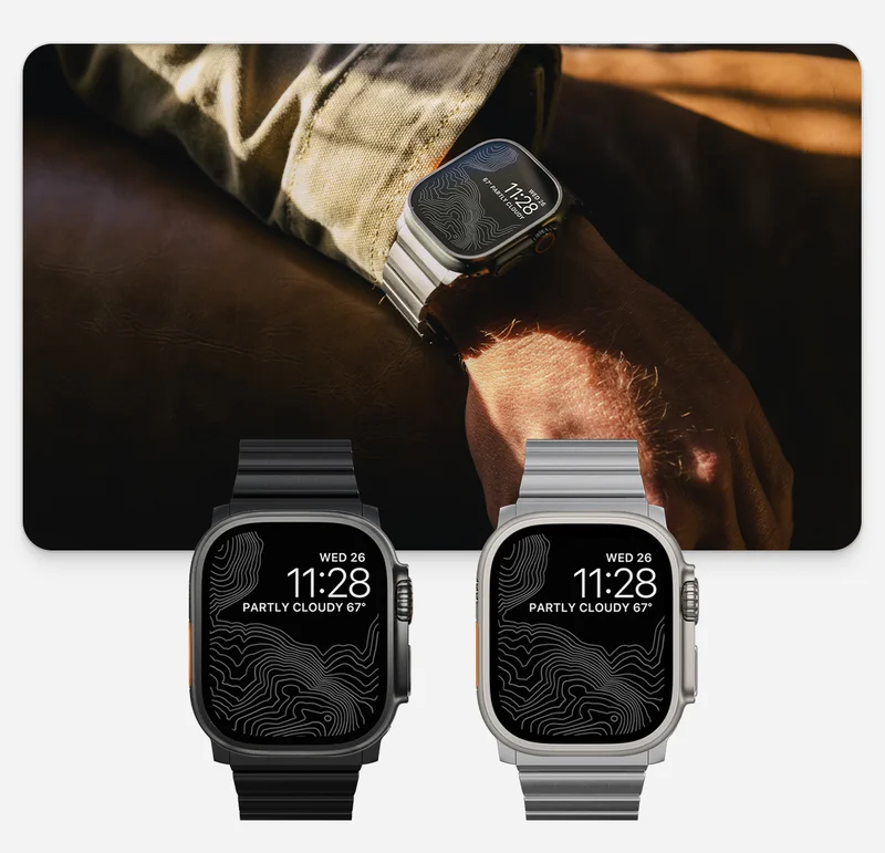 Dress Up Your Look. Built from tough yet lightweight Grade 5 titanium, Titanium Band offers the elegance and durability of a classic metal link bracelet while still providing exceptional comfort. Shop Now.