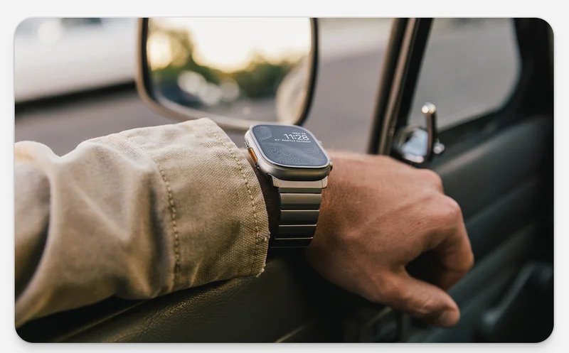 Dress Up Your Look. Built from tough yet lightweight Grade 5 titanium, Titanium Band offers the elegance and durability of a classic metal link bracelet while still providing exceptional comfort. Shop Now.