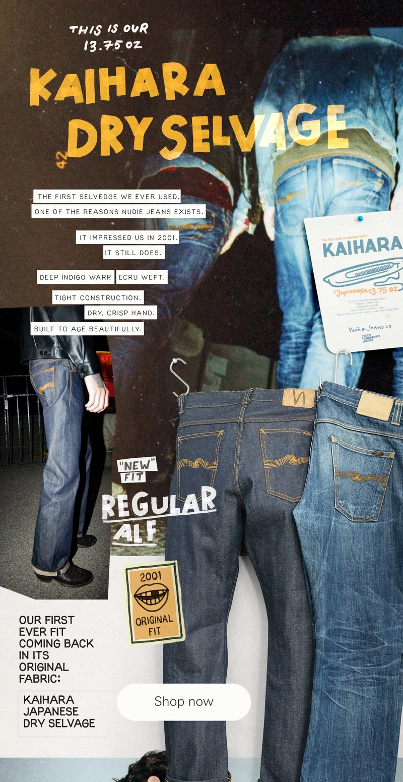 Kaihara Dry Selvage is restocked