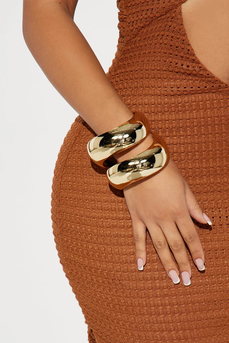 Image of Cove Island 2 Piece Bracelet Set - Gold