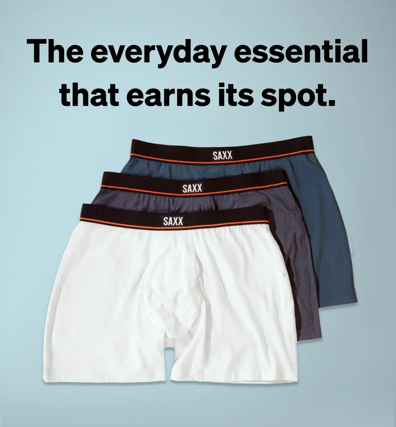 Non-Stop Stretch Cotton 3-Pack. The everyday essential.