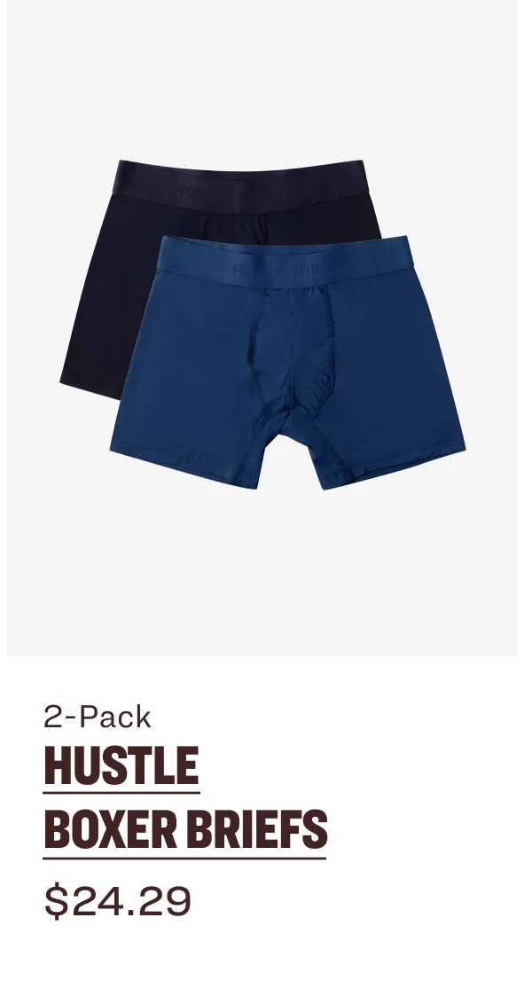 2-PACK HUSTLE BOXER BRIEFS $24.29