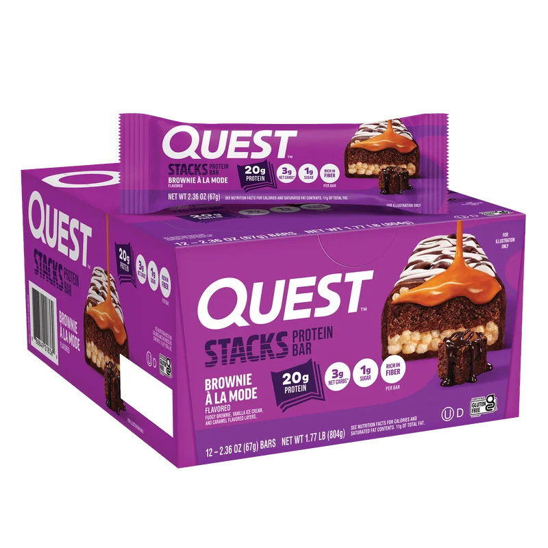 Image of Brownie a la Mode Stacks Bars