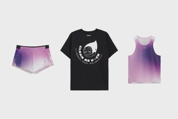 Circle Sportswear short, t-shirt and tank top.