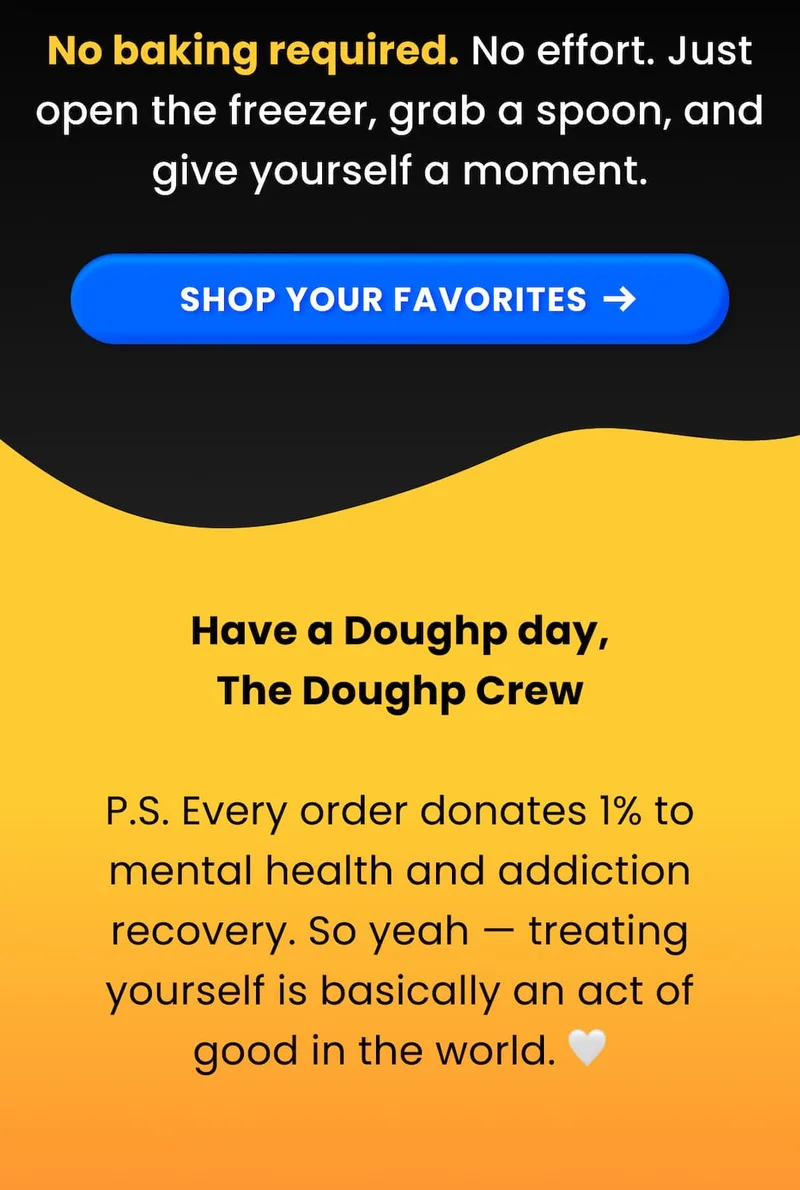 CTA Button that says, "Shop your favorites"
