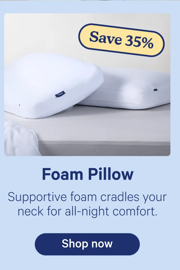 Foam pillow