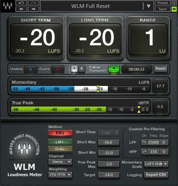 WLM Plus Loudness Meter