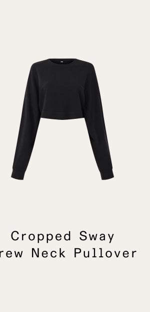 Cropped Sway Crew Neck Pullover