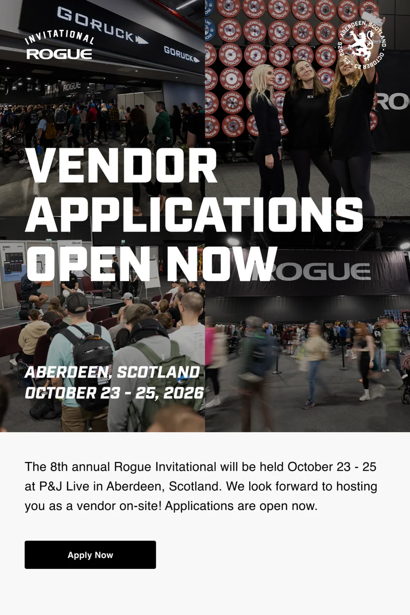 Vendor Applications Open Now