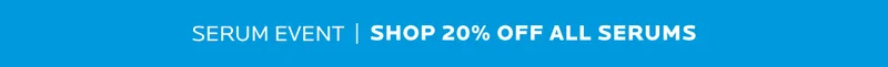 Shop 20% off all serums