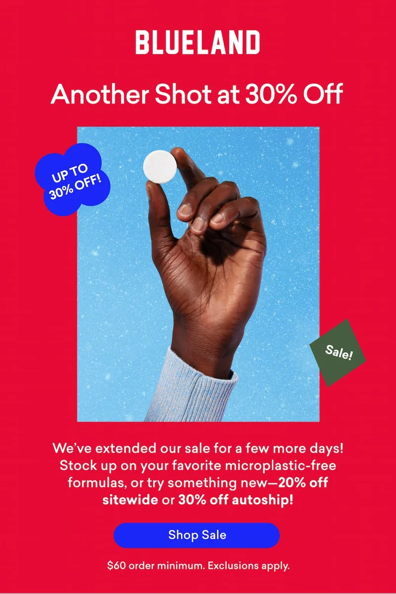 We've extended our sale for a few more days! Shop the sale for another chance at up to 30% off