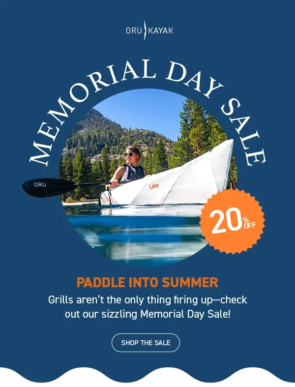 Memorial Day Sale is here! Save 20% OFF everything. Gear up for Summer Adventures
