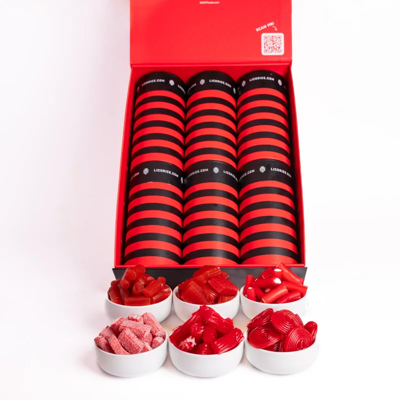 Image of 6 Tube Red Licorice Lover Gift Box