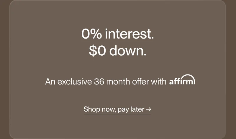 0% interest. $0 down.