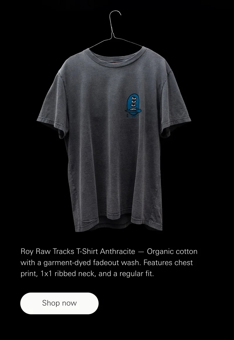 Roy Raw Tracks T-Shirt Antracite