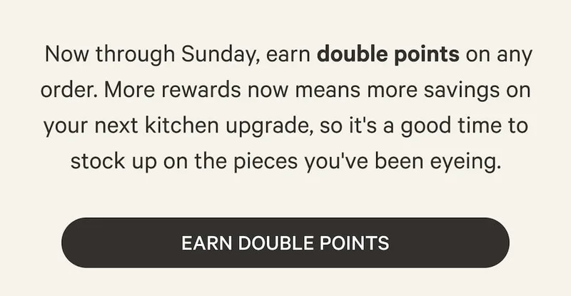 Earn Double Points