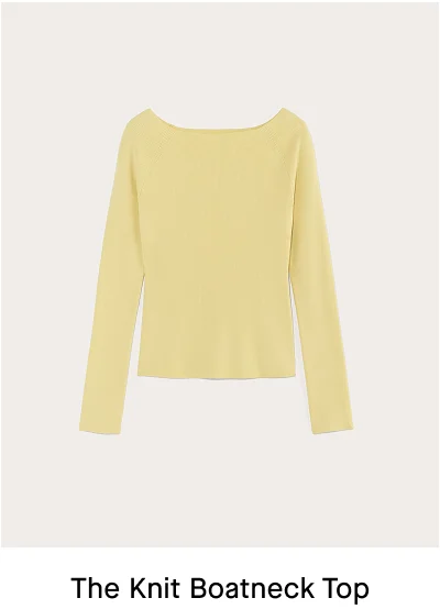 [Image] The Knit Boatneck Top | Banana