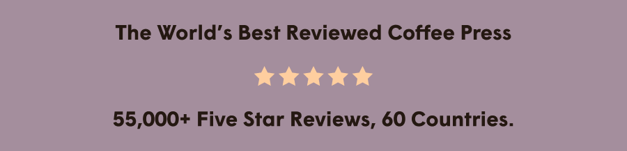 55,000+ five star reviews, 60 countries