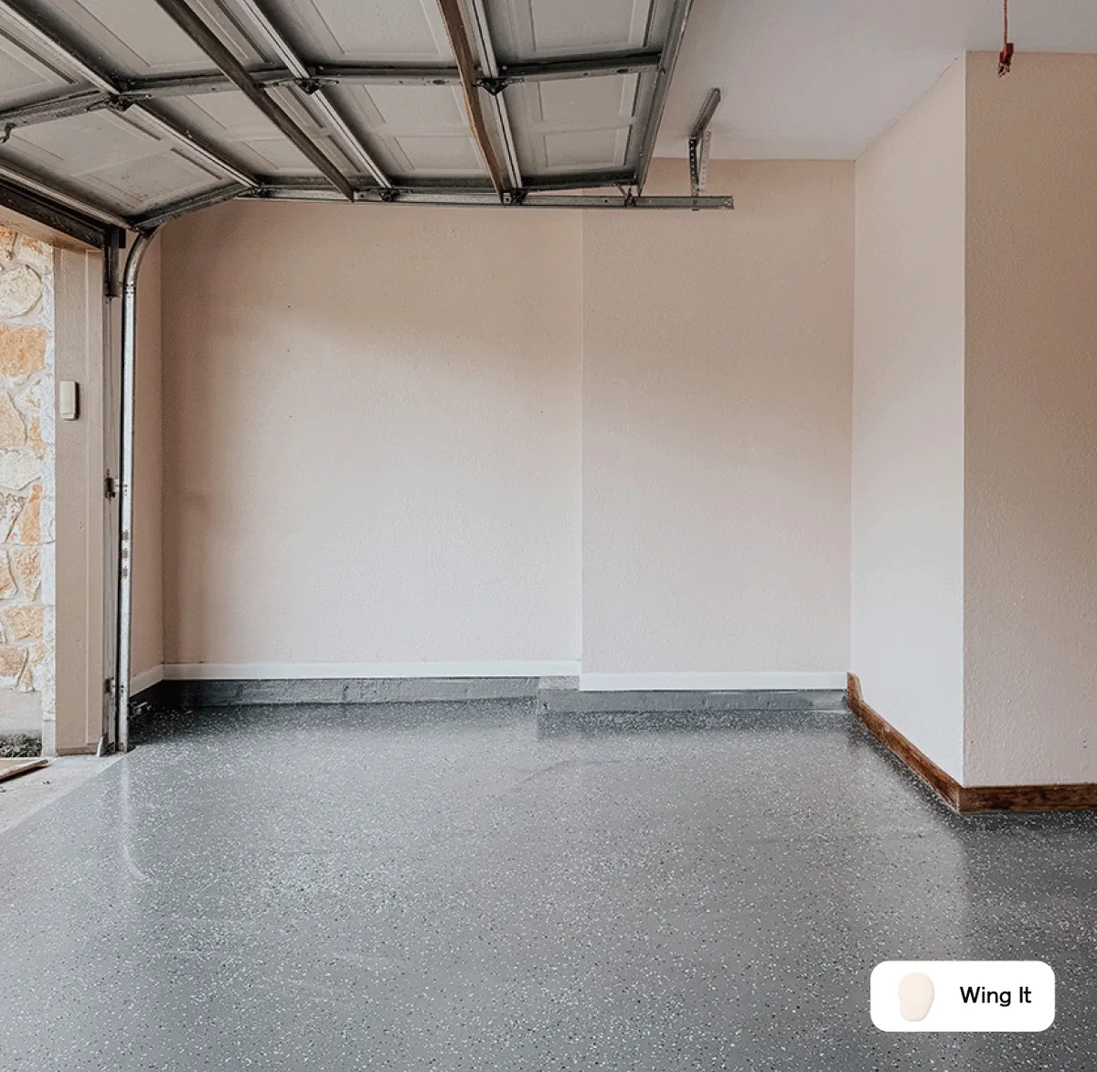 Gif of Wing It garage makeover