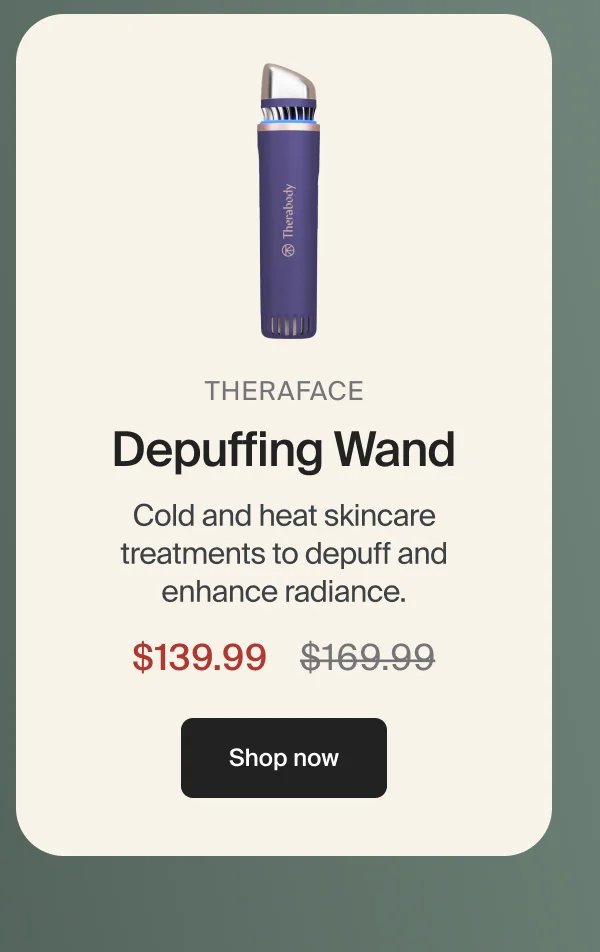 TheraFace | Depuffing Wand | Cold and heat skincare treatments to depuff and enhance radiance. | $139.99 | Shop now