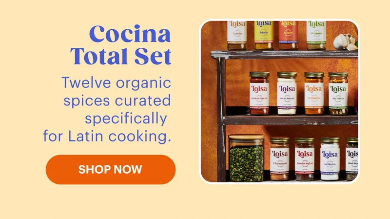 Cocina Total Twelve organic spices curated specifically for Latin cooking. SHOP NOW