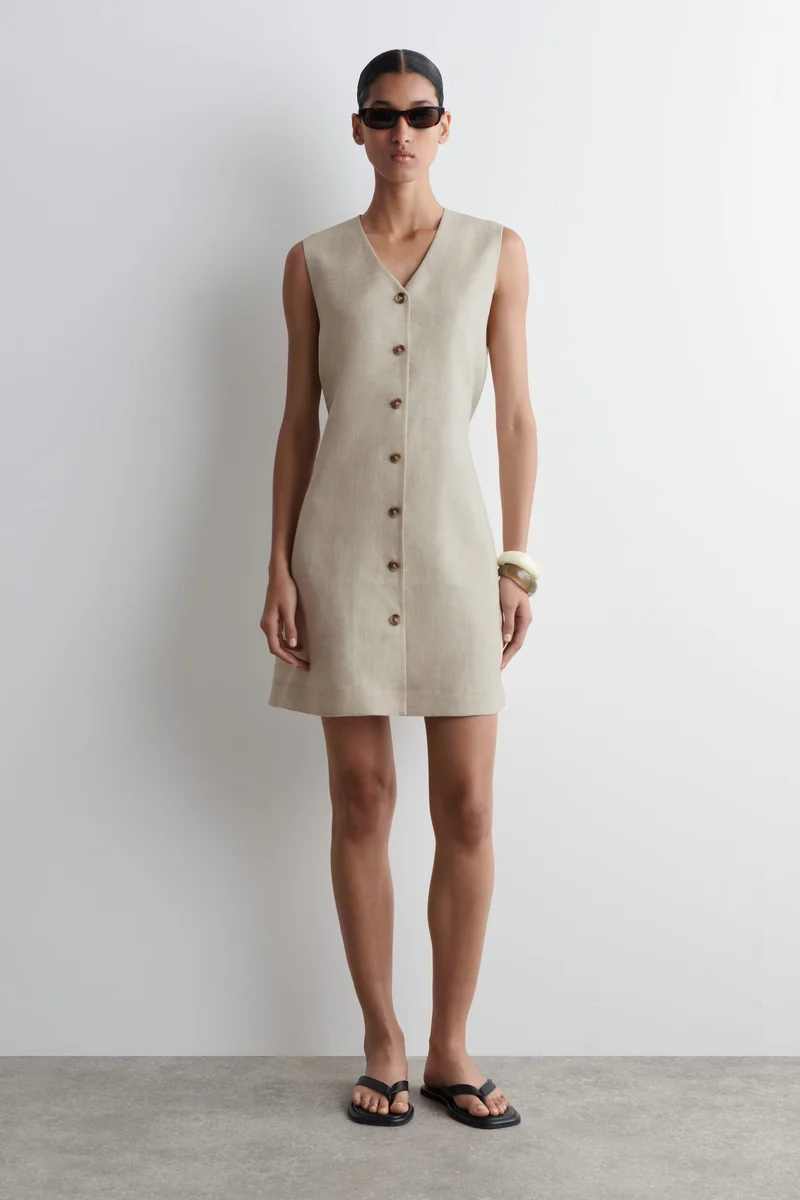 BUTTON DRESS