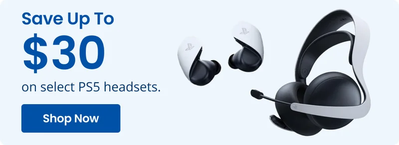 Save Up To $30 on select PS5 headsets. Shop Now