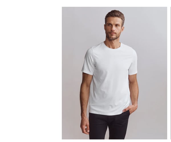 Elevated Modern Tee in White