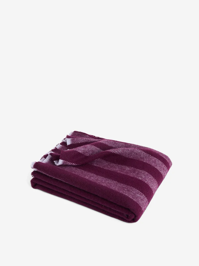 Image of HAY Duo Throw 130x180cm - Plum