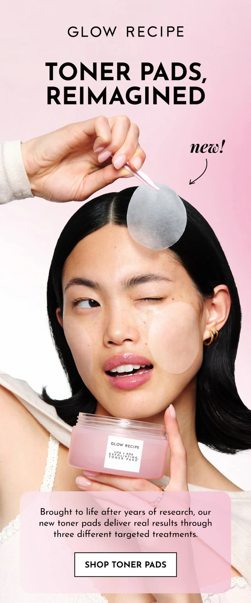 NEW! Korean facial in a toner pad.