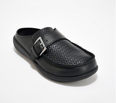 Revitalign Orthotic Leather Buckled Clogs - Siesta Lynx