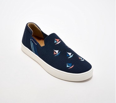 Revitalign Orthotic Engineered Knit Sailboat Slip Ons - Solana