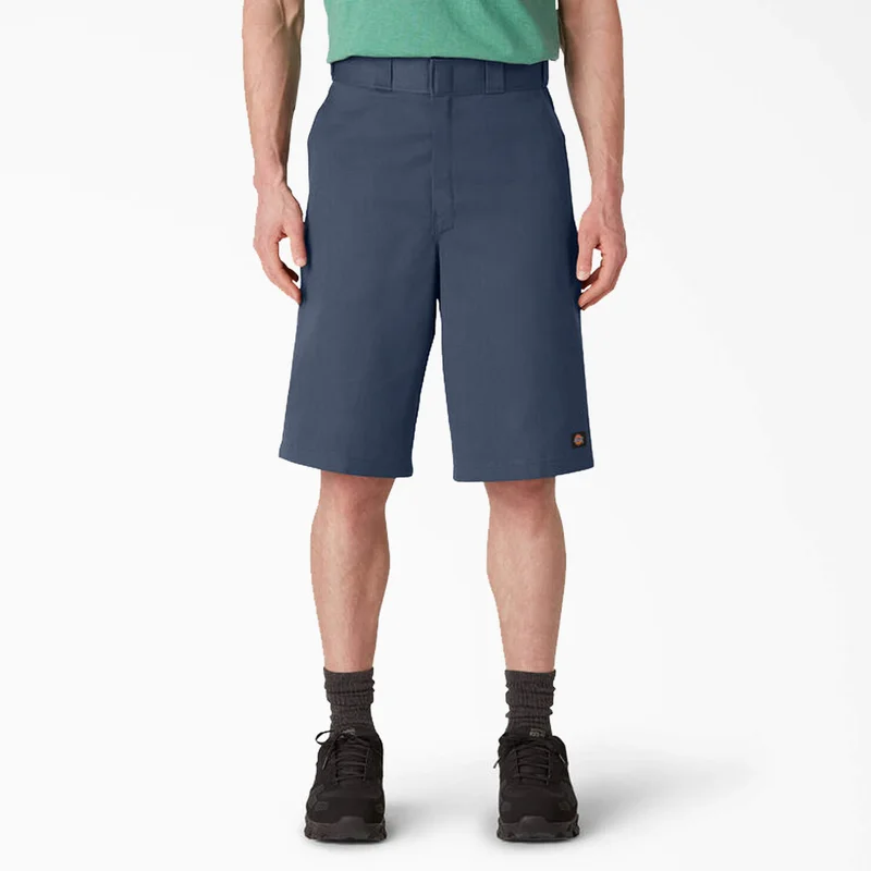 Loose Fit Flat Front Work Shorts