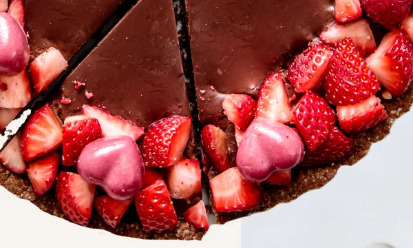 Almond Cow Chocolate Covered Strawberry Tart recipe