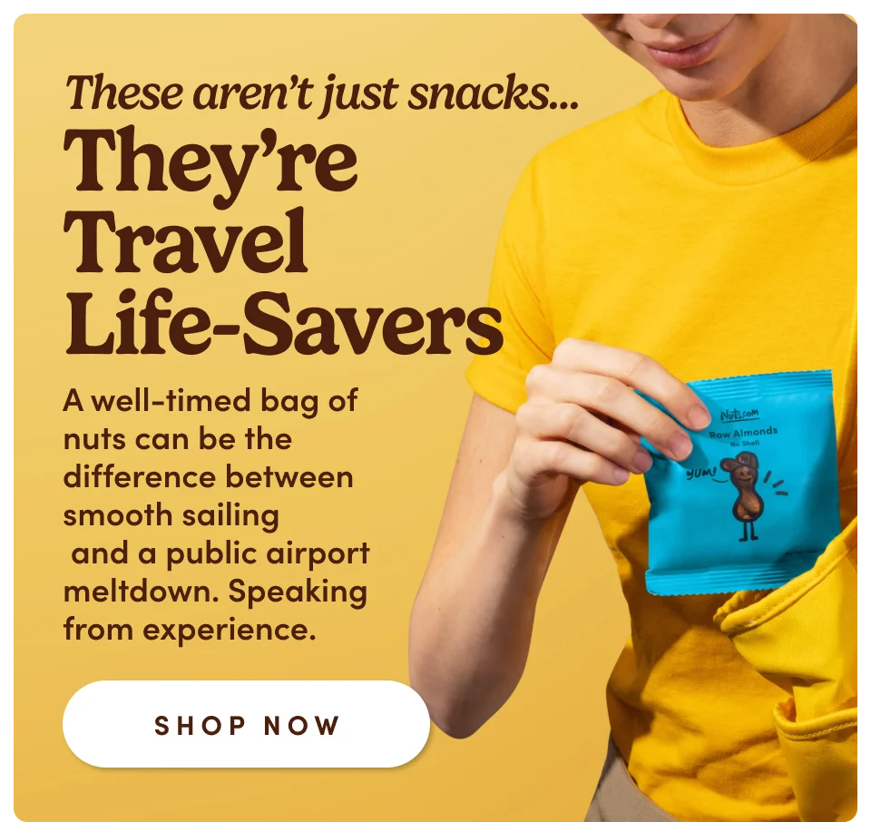 These aren't just snacks...They’re Travel  Life-Savers