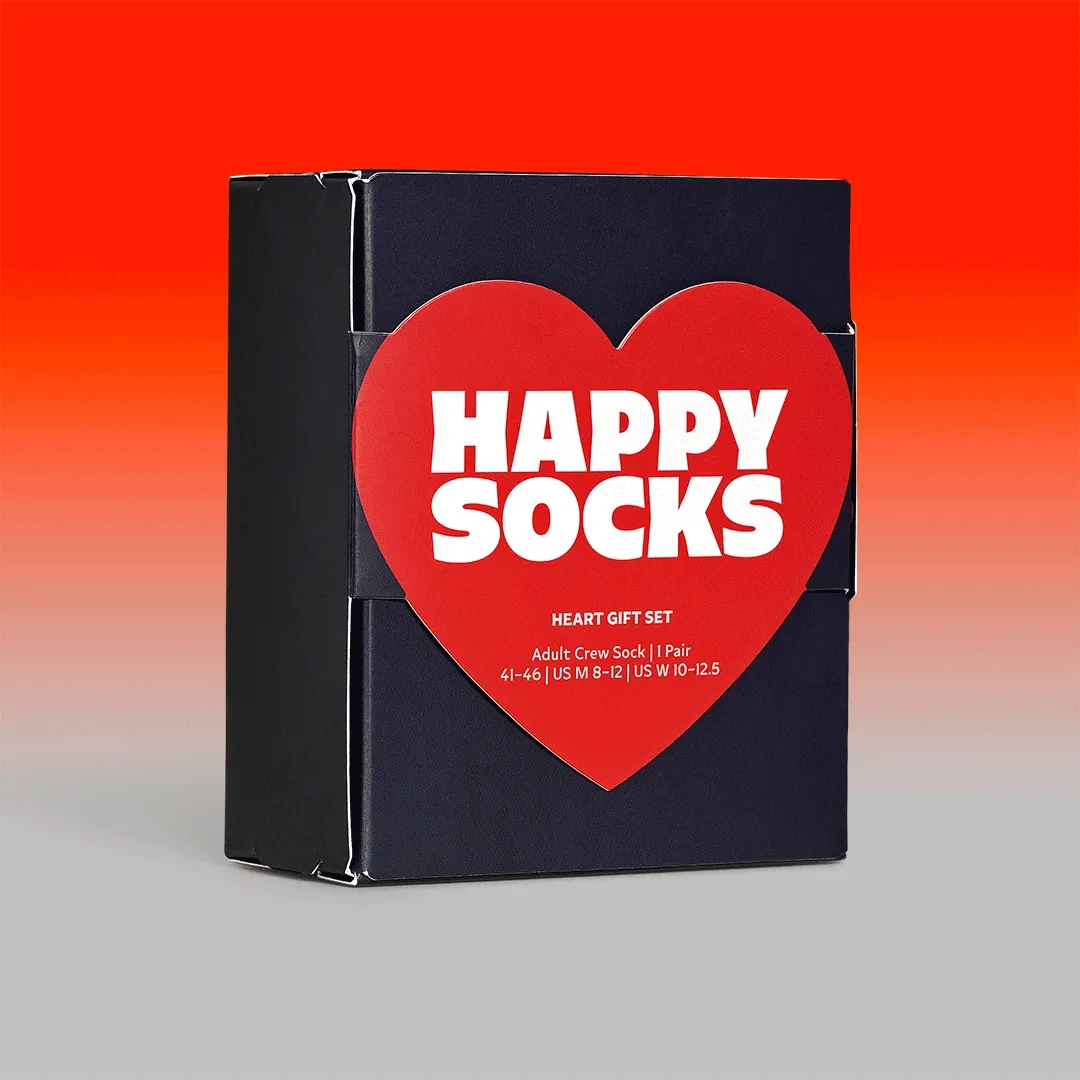 1-Pack Heart Sock Gift Set