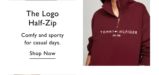 The logo half-zip                                            Comfy and sporty for casual days.                                            Shop now