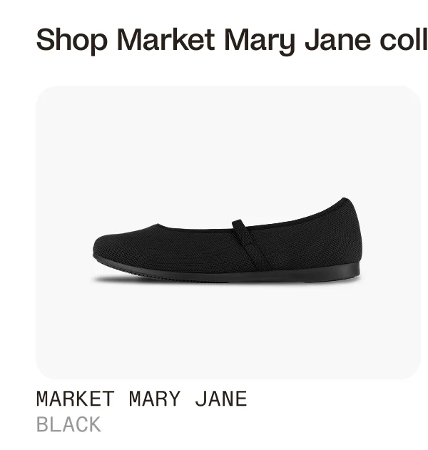 Market Mary Jane Black
