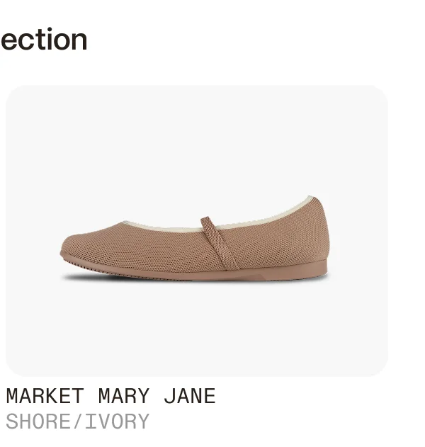 Market Mary Jane Shore/Ivory
