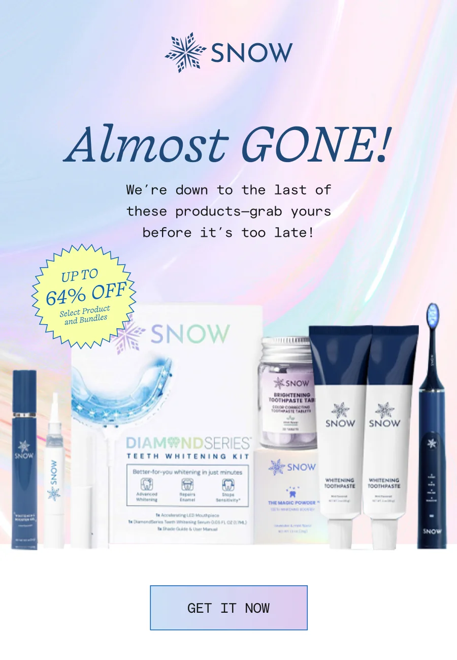 Almost gone! We're done to the last of these products-grab yours before it's too late!