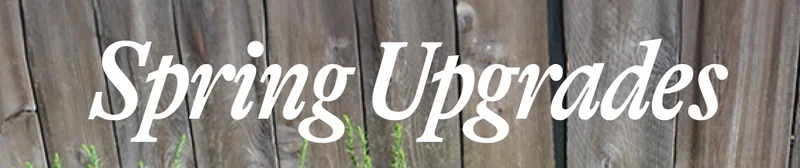 Spring Upgrades
